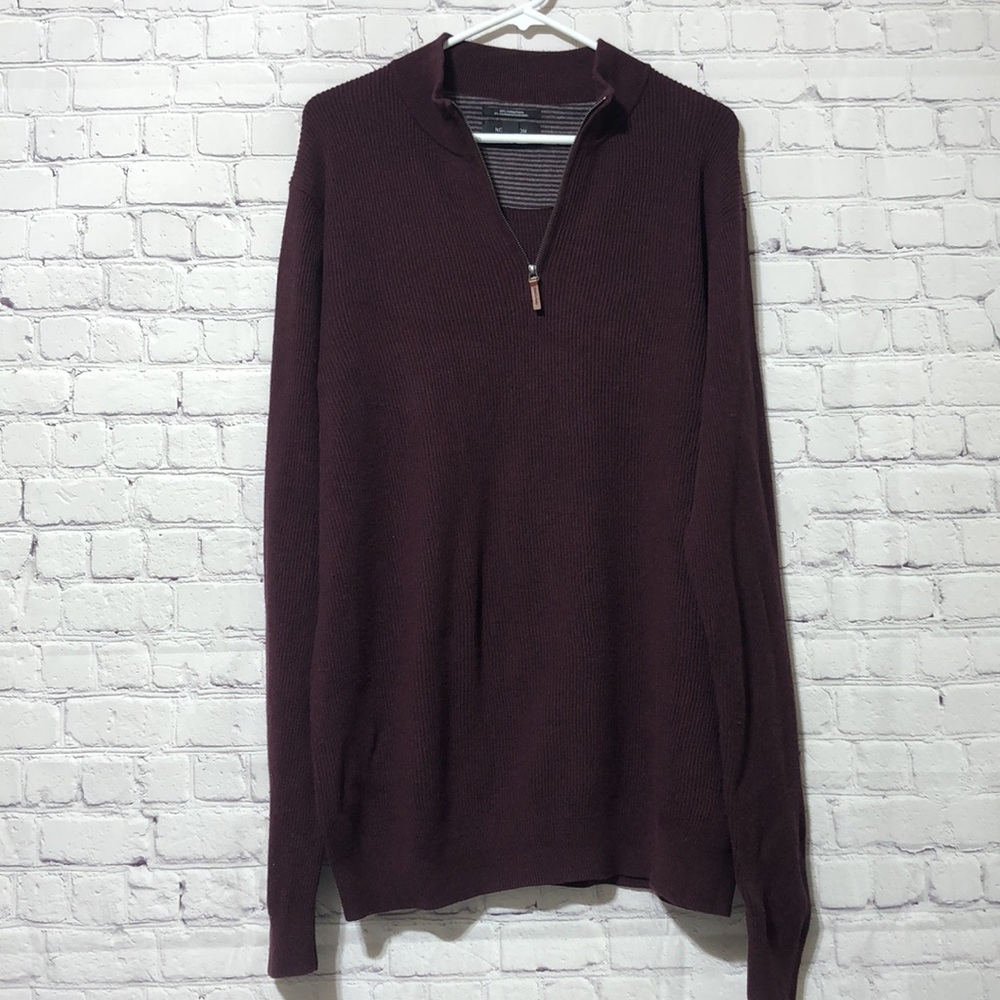 Nordstrom sweater for men wine color